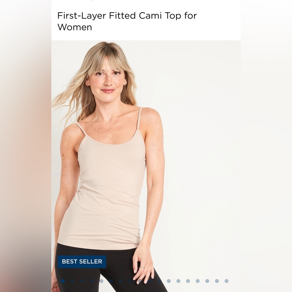 EUC // Old Navy // First-Layer Fitted Cami Top // Bare Necessity // Medium-Tall